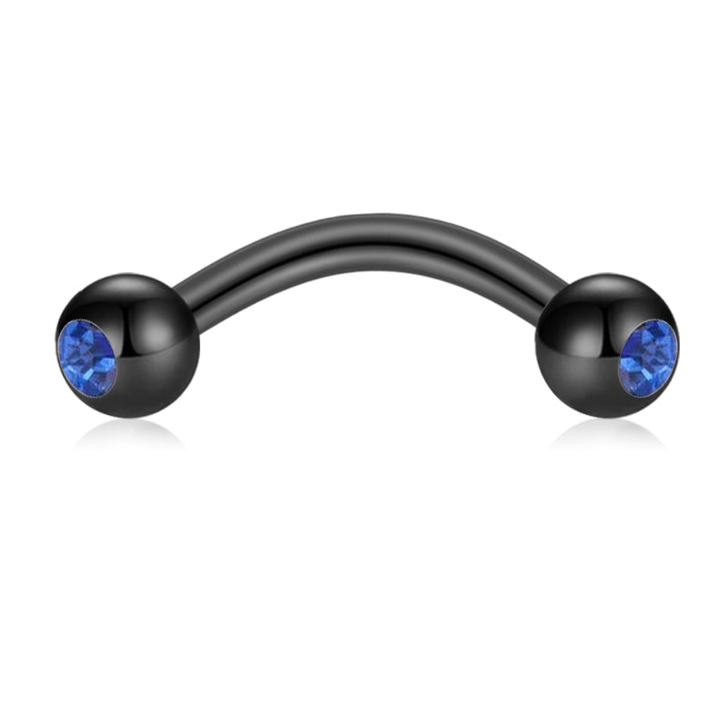 Sapphire CZ Rook Earring