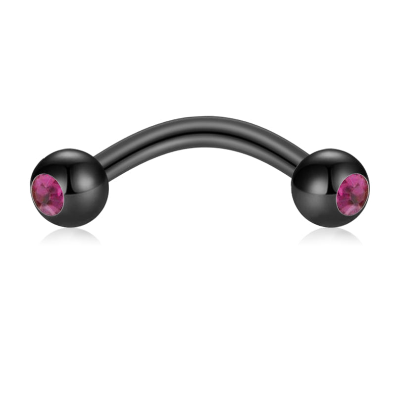 Purple CZ Rook Earring