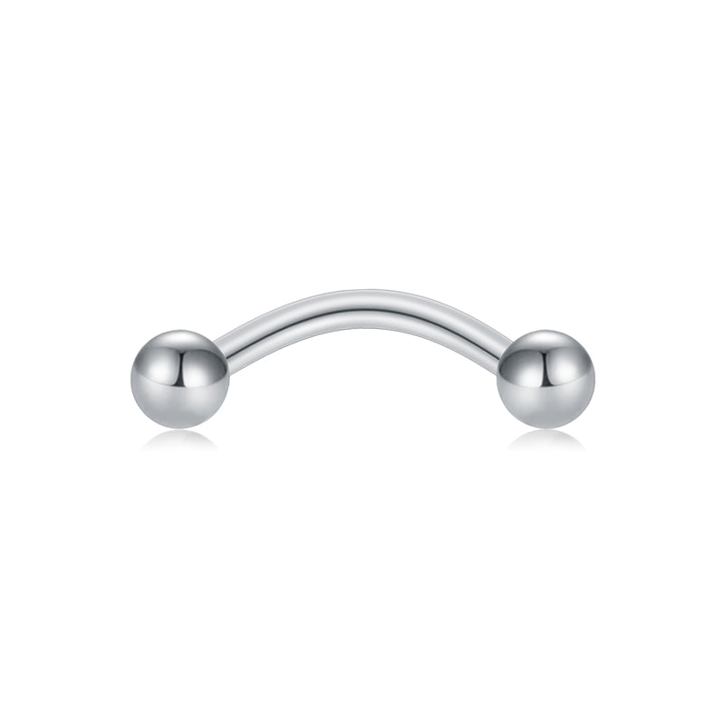 Rook Earrings 16G Silver Ball