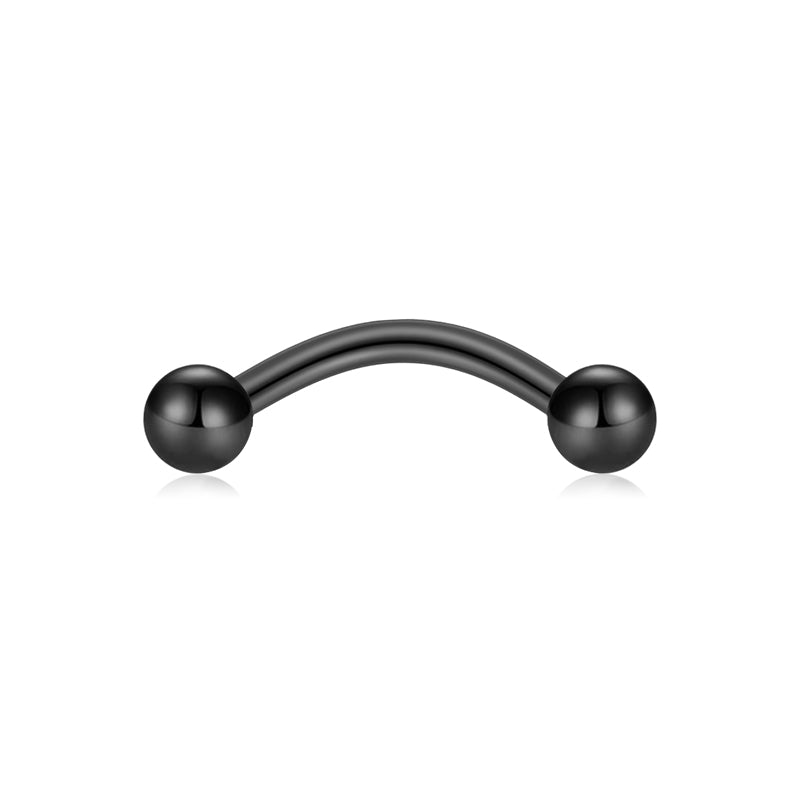 Rook Earrings 16G Black Ball