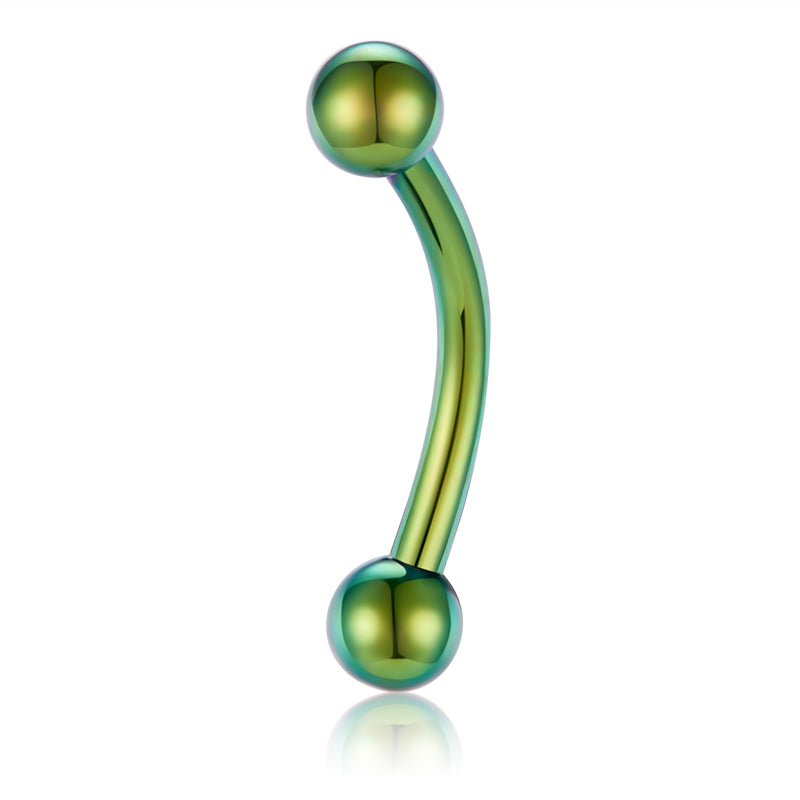 Belly Rings 14G Green Ball
