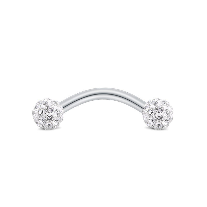 Silver 8MM Rook Earring