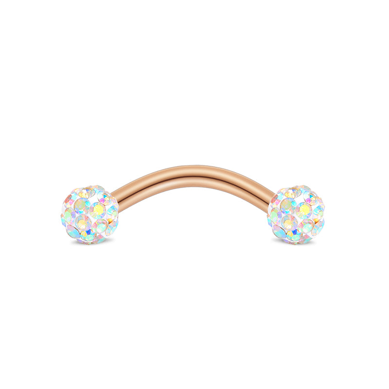 Rose Gold 8MM Rook Earring