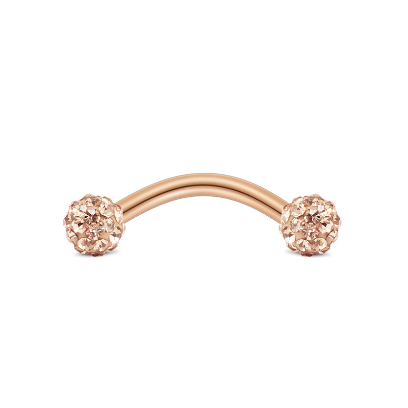 Rose Gold 8MM Rook Earring