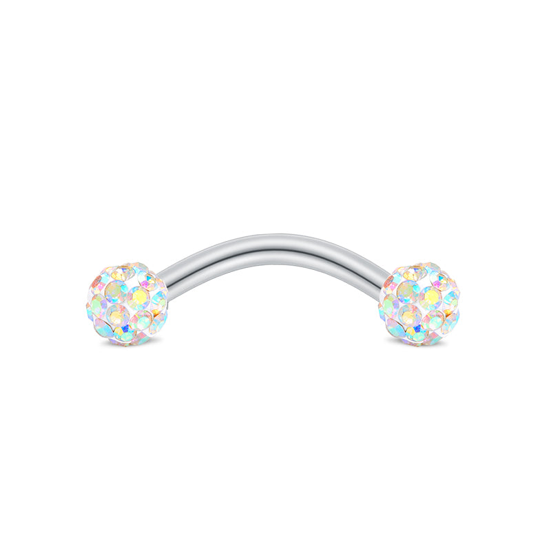 Silver 8MM Rook Earring