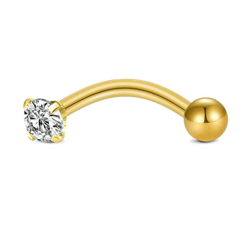 Gold Rook Earrings
