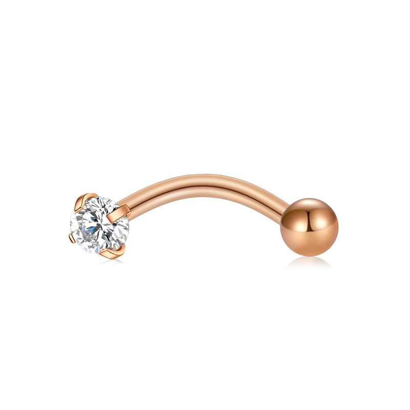 Rose Gold Rook Earrings