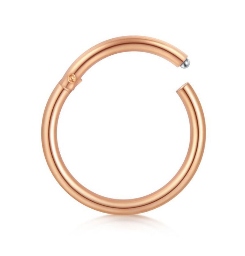 septum clicker rose gold