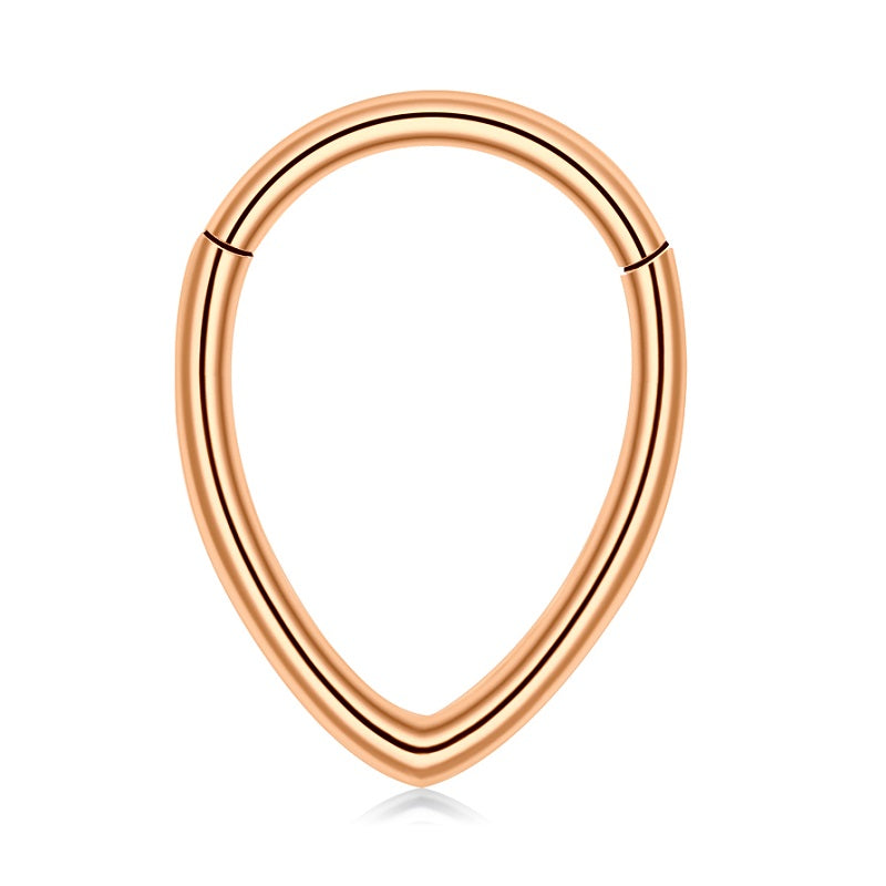 septum clicker rose gold