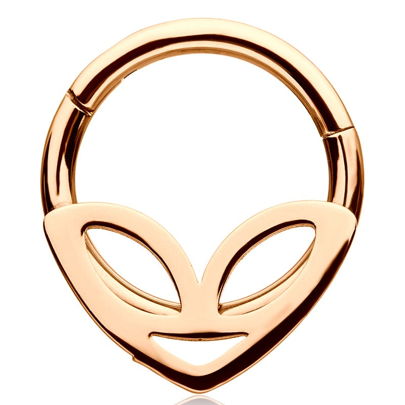 septum clicker rose gold