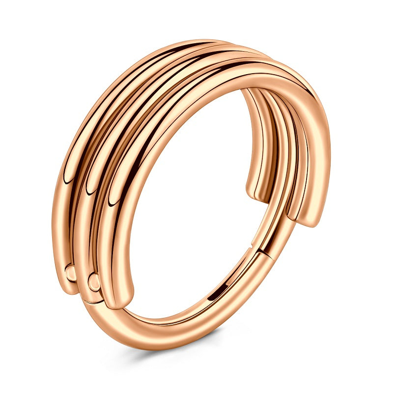 septum clicker rose gold