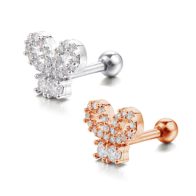 16g Tragus Earrings Cartilage Earrings Rabbit