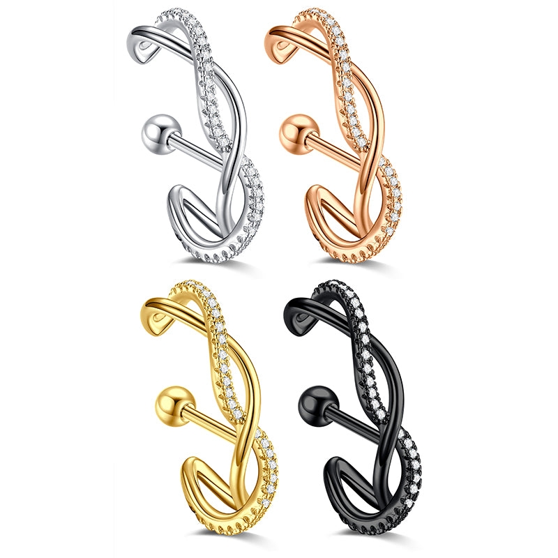 16g Cartilage Earrings Conch Earrings Braided