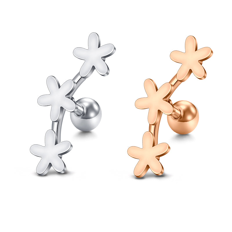 16g Cartilage Earrings Cartilage Studs Flower