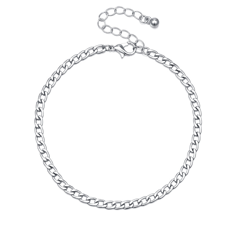 Silver NK chain foot chain