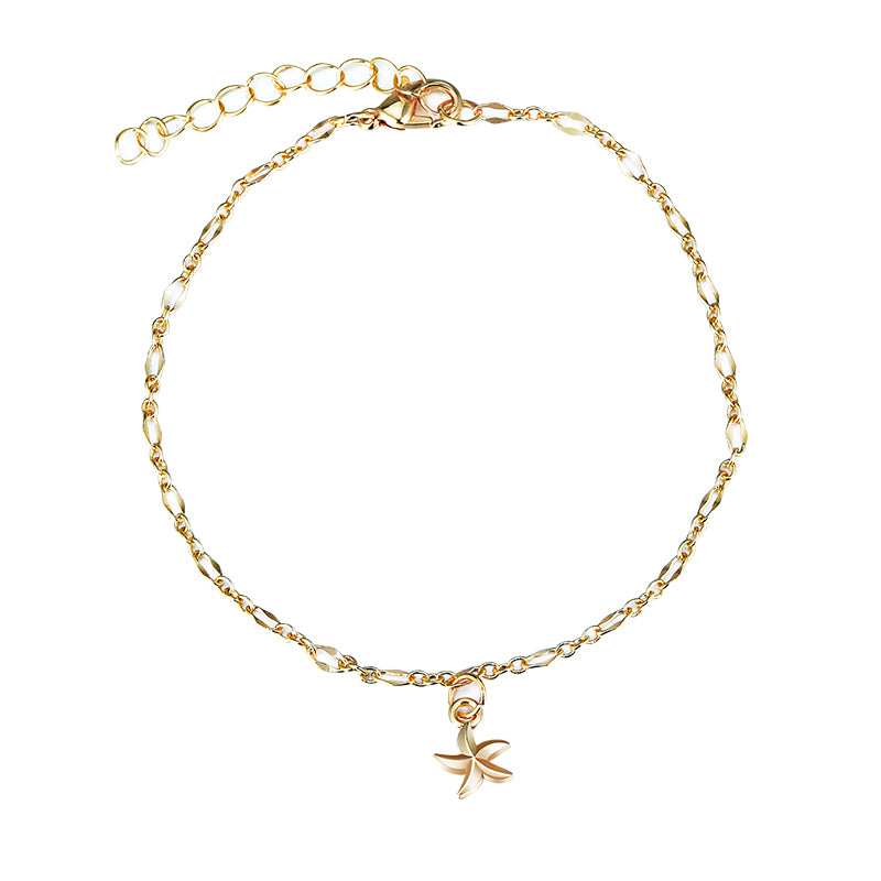 Gold Sole starfish Anklet