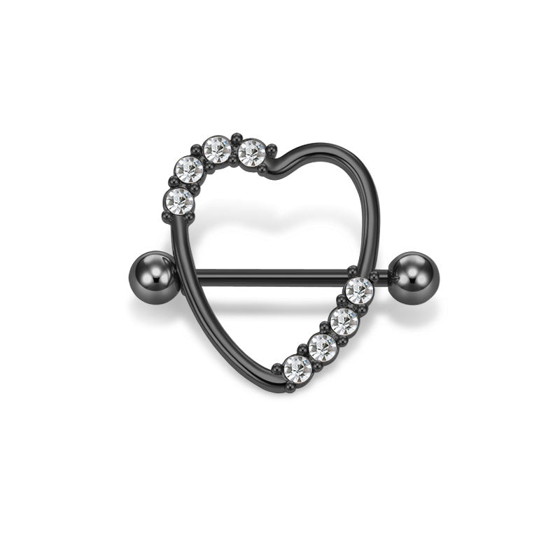 Black 14mm Nipple Shield Ring