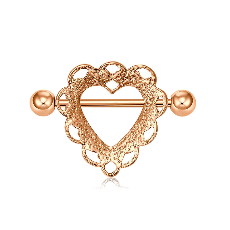 Rose gold 12mm Nipple Shield Ring