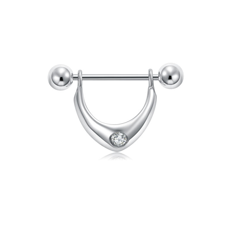 Silver 18mm Nipple Shield Ring