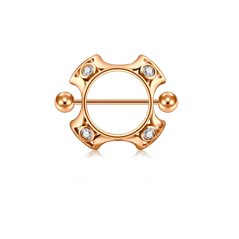 Rose gold 14mm Nipple Shield Ring