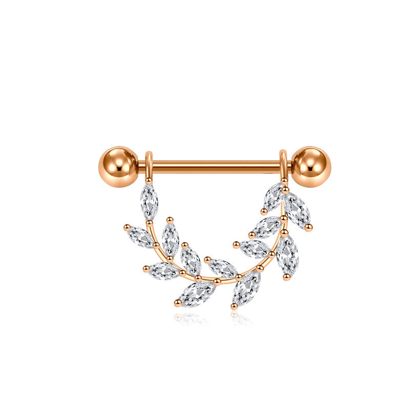 Rose gold 14mm Nipple Shield Ring
