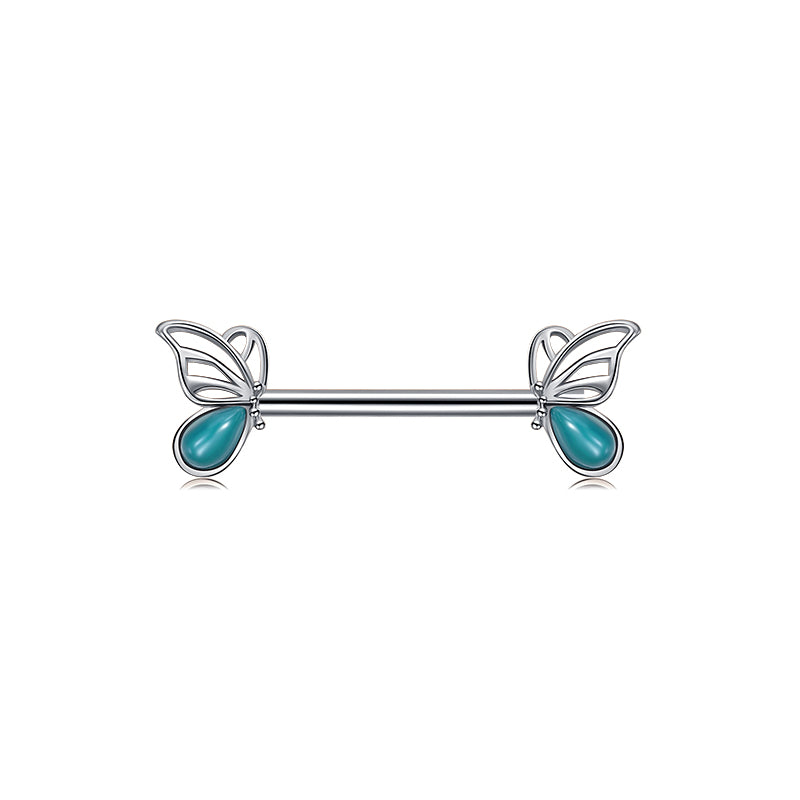 Silver Nipple barbell