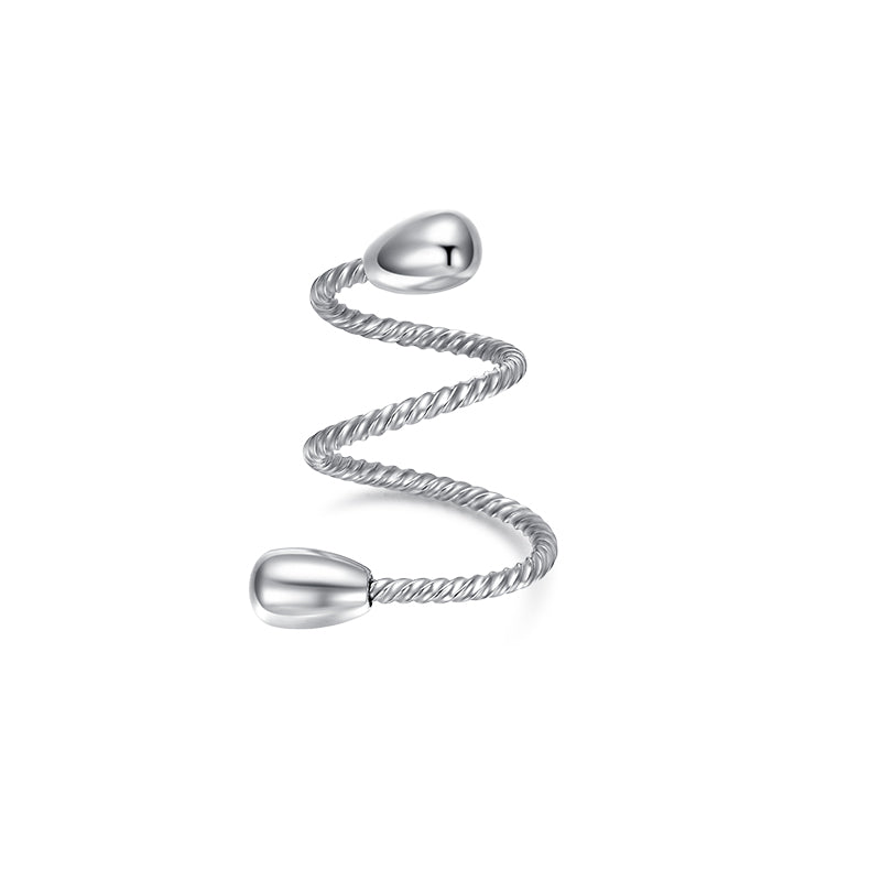 Silver fake nipple ring
