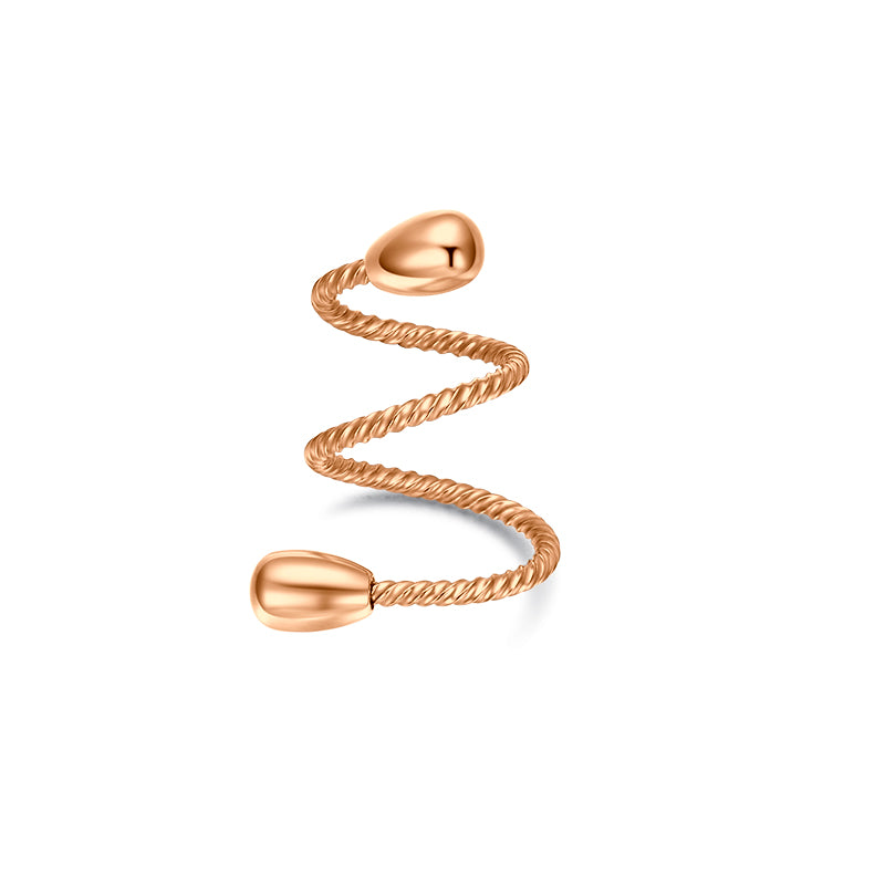 Rose gold fake nipple ring