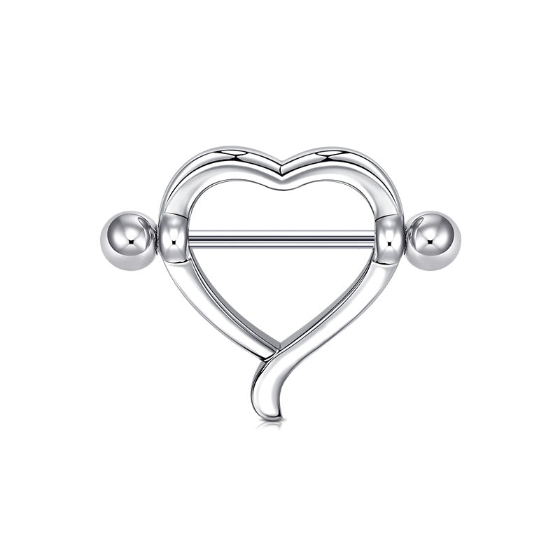 Silver 16mm Nipple Shield Ring