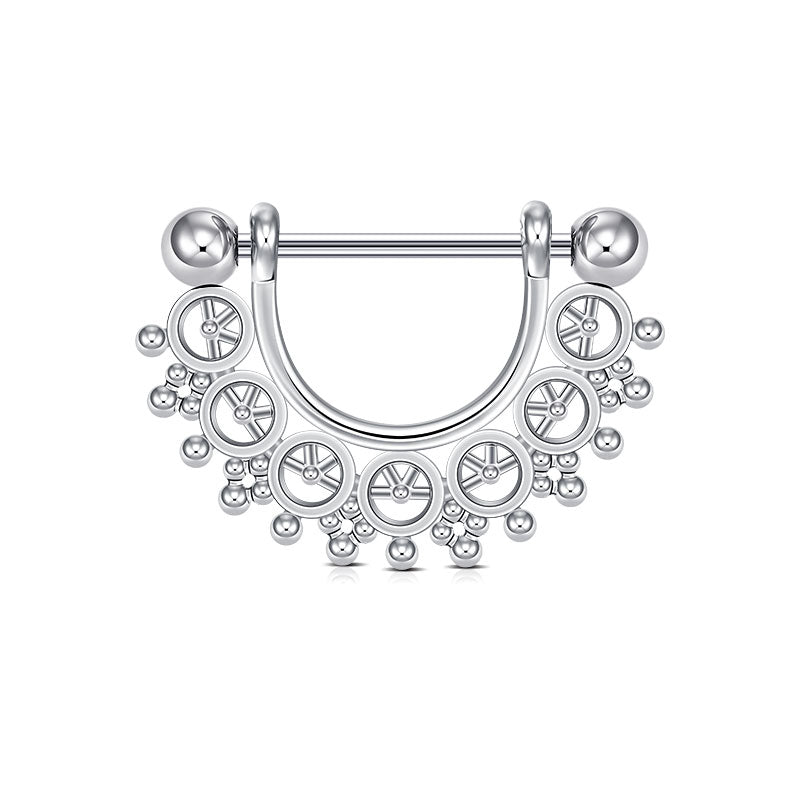 Silver Nipple Shield Ring