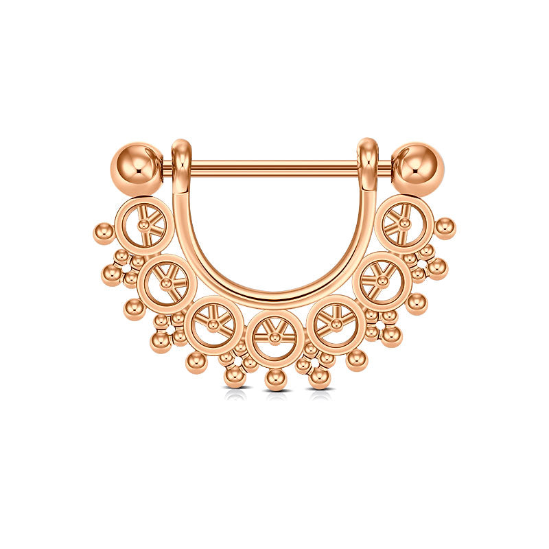 Rose gold Nipple Shield Ring