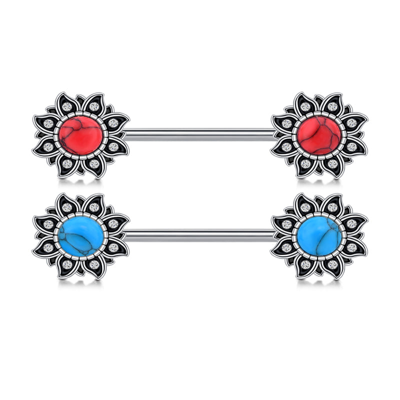 Nipple Rings Straight Barbells Surgical Steel Nipplerings Piercing Jewelry 14 Gauge 10mm
