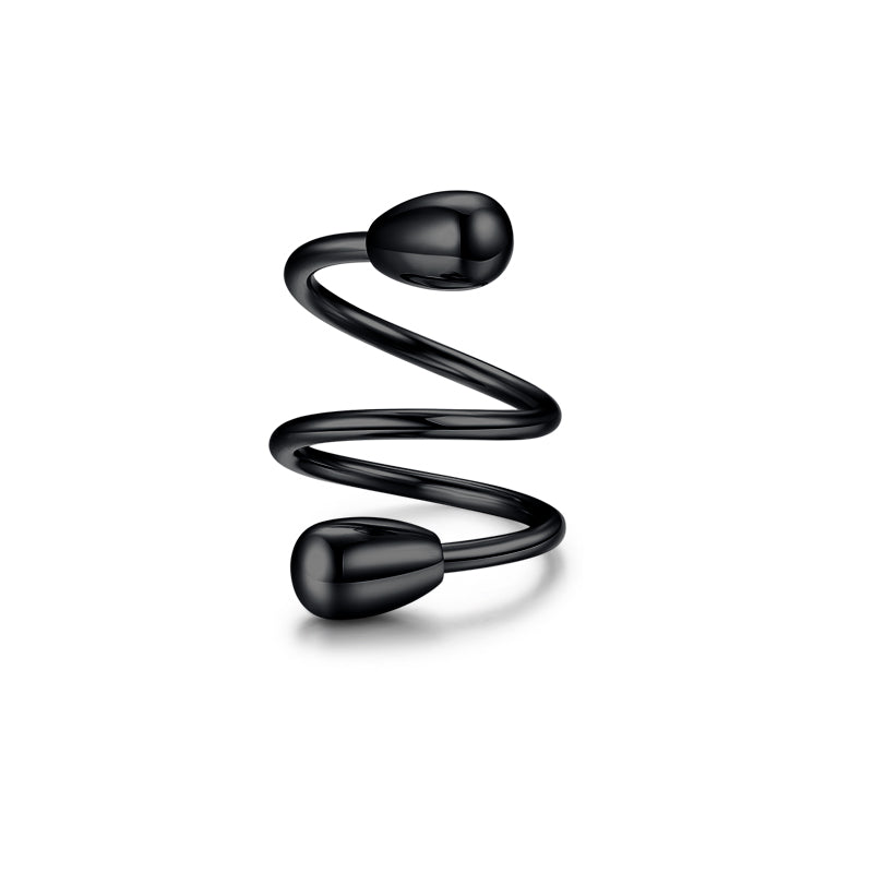 Black fake nipple rings