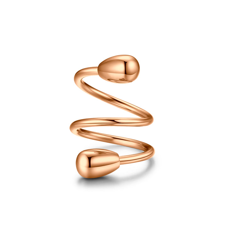 Rose gold fake nipple rings