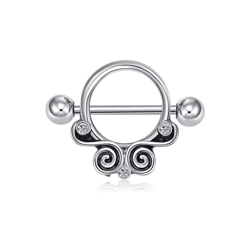 Silver 13mm Nipple Shield Ring