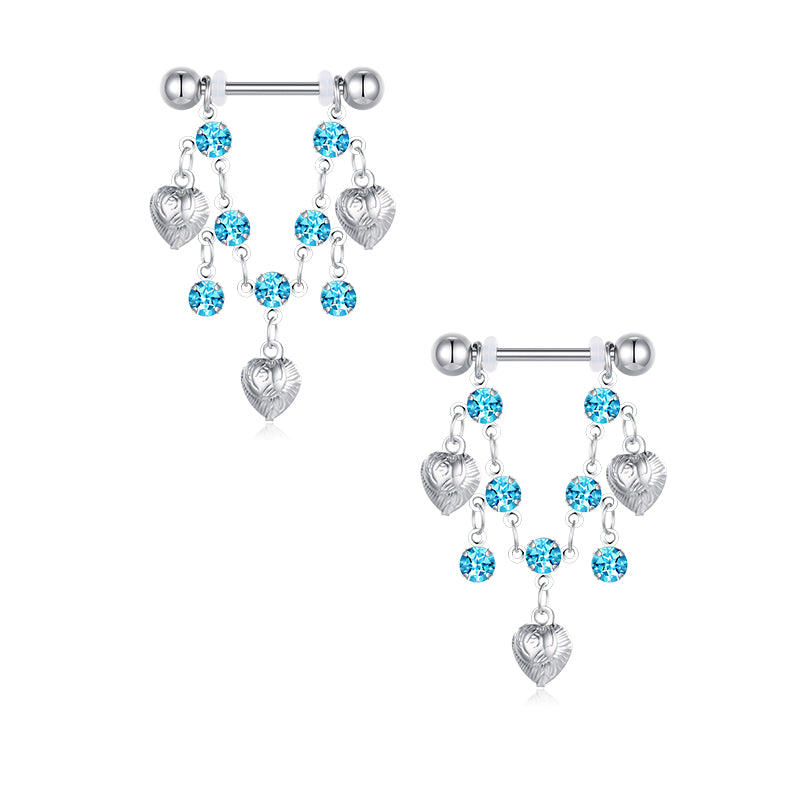 16mm Silver nipple ring style-4