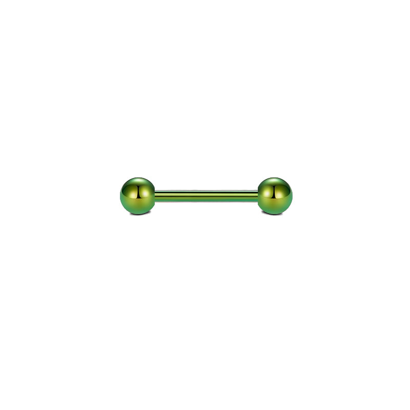 Green 18mm Nipple Tongue Ring