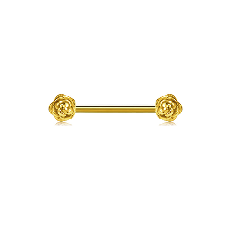 Gold Nipple barbell
