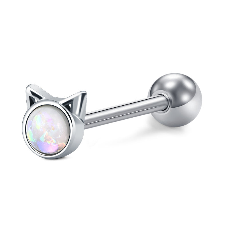 Silver nipple ring