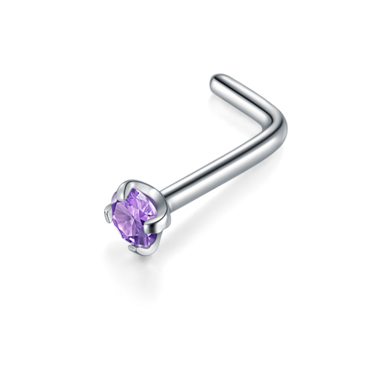 Purple 20G 2mm Nose Rings