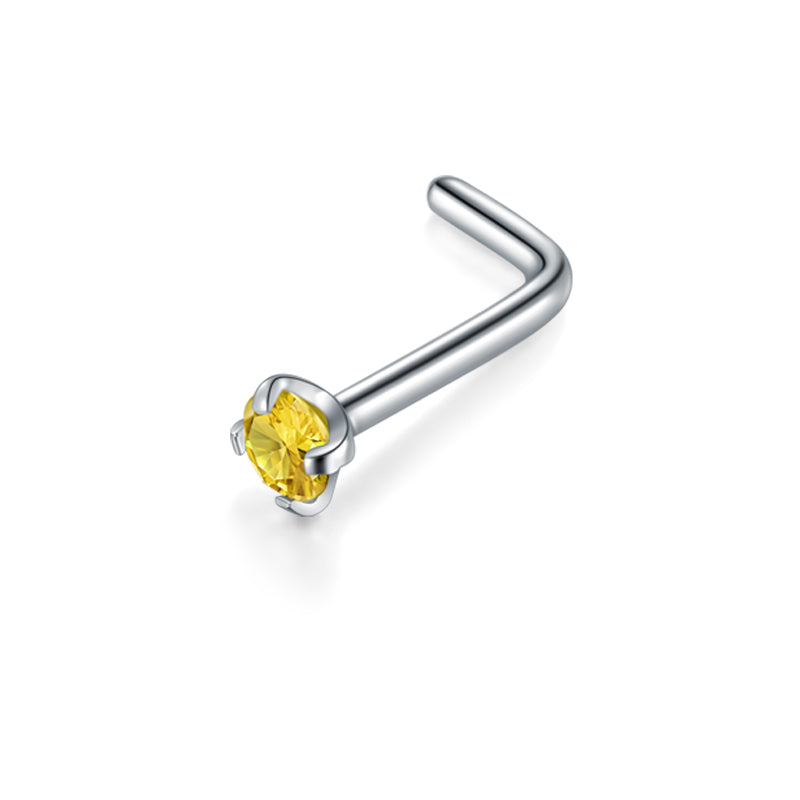 Yellow 20G 2.5mm Nose Rings