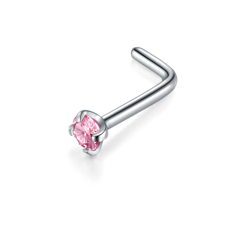 Pink 18G 1.5mm Nose Rings