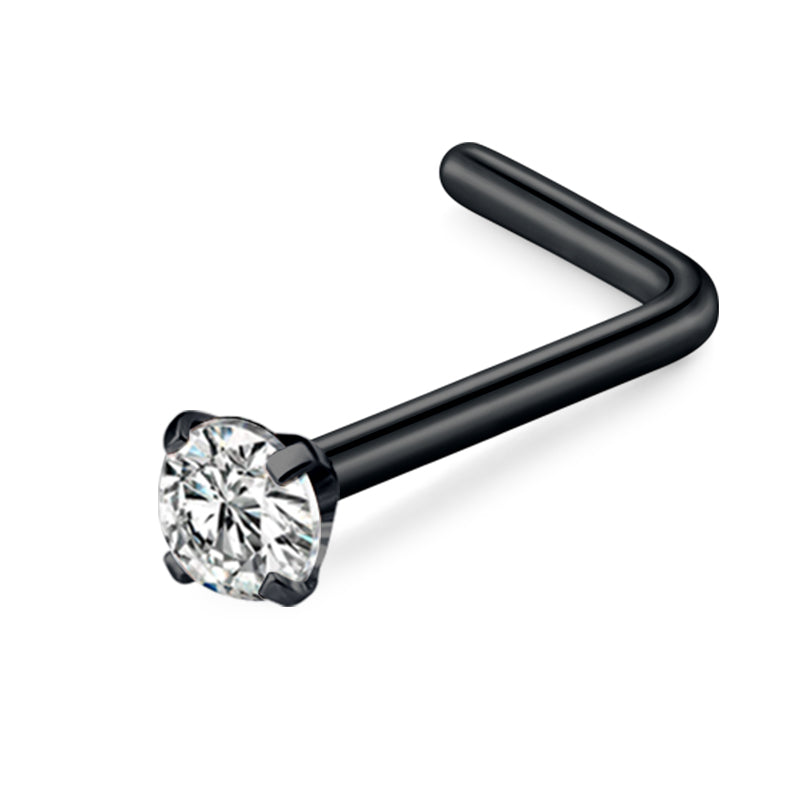 Black 18G 2.5mm Nose Rings