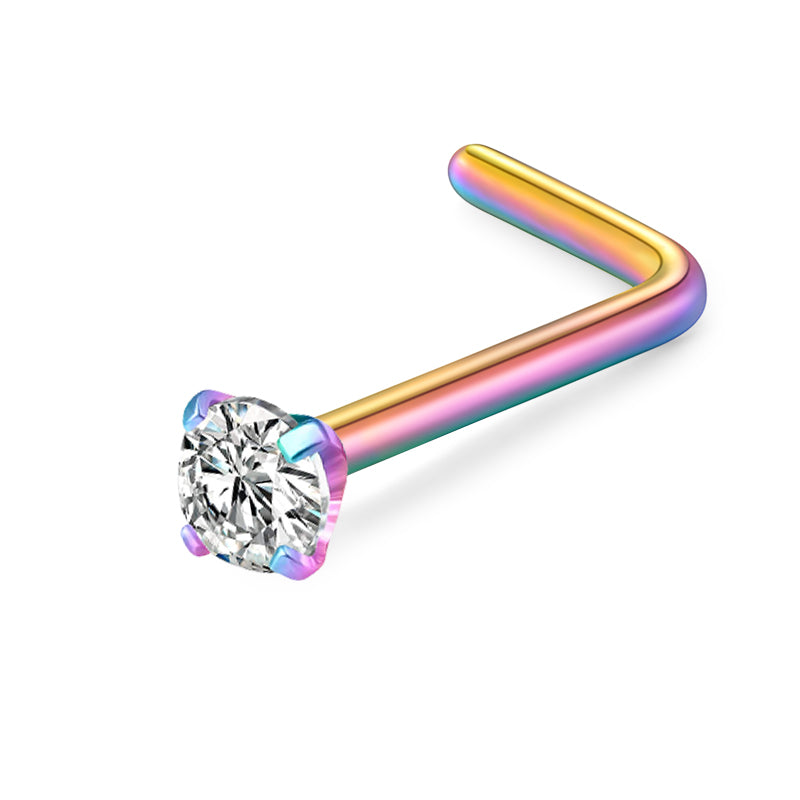 Rainbow 18G 2.5mm Nose Rings