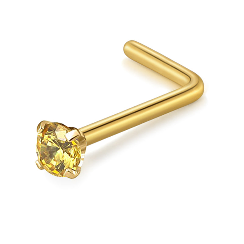 Gold 18G 2mm Nose Rings