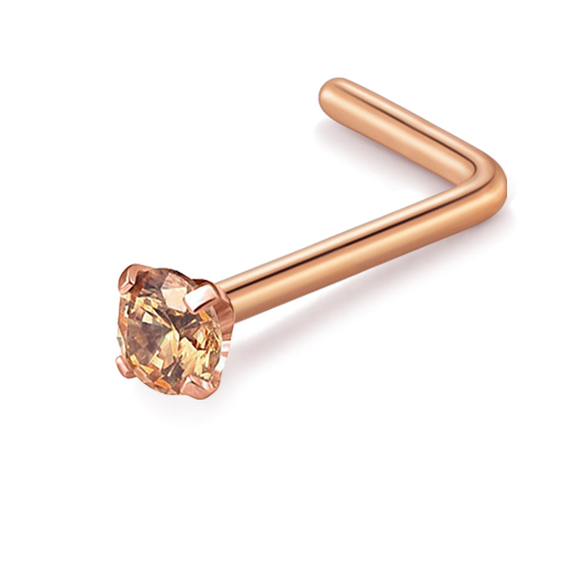 Rose Gold 18G 2.5mm Nose Rings