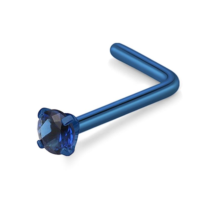 Blue 18G 2.5mm Nose Rings