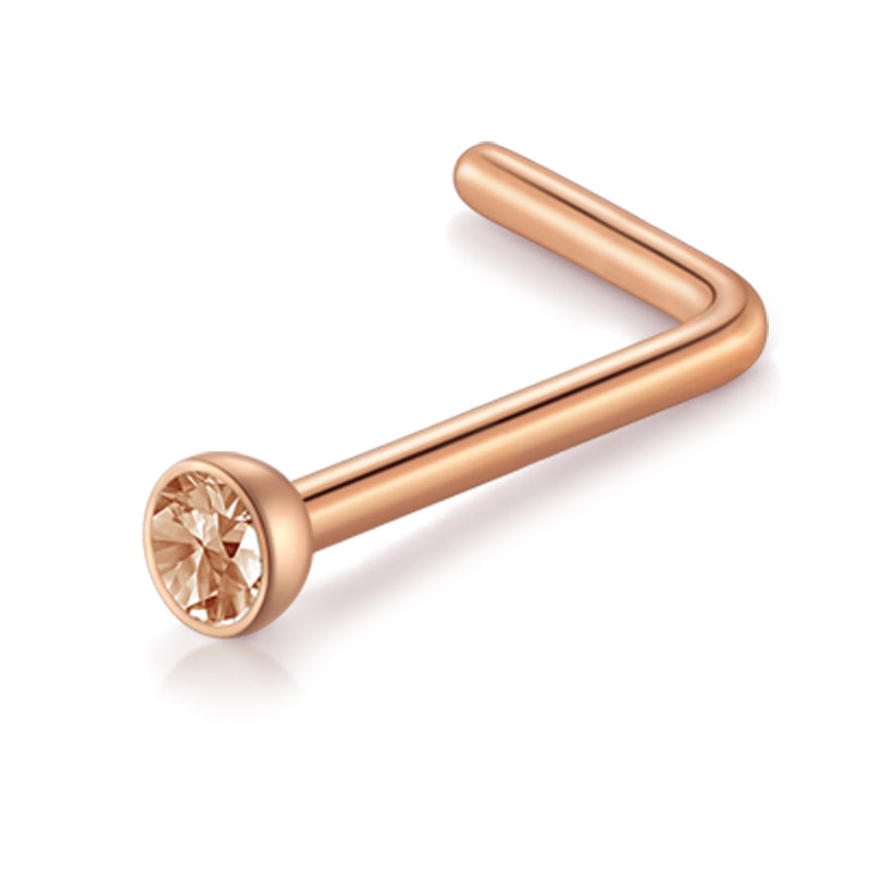 Rose Gold 22G Nose Rings