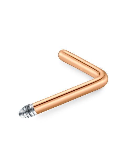 Replacement L Shape Barbell Rose Gold