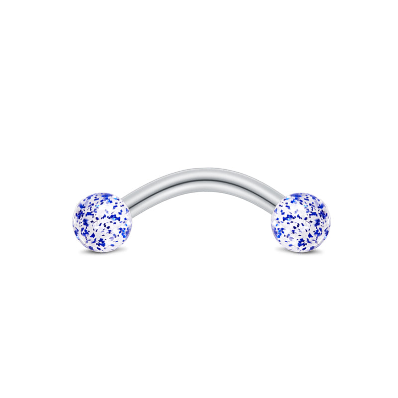 Blue Ball 10MM Rook Earring